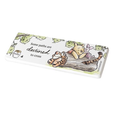 台灣製造 正版授權 迪士尼 小熊維尼 珪藻土洗漱墊_橫-木頭款_廠商直送