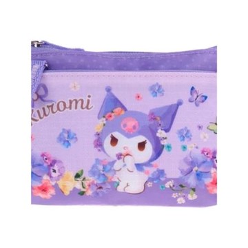 香港正版三麗鷗LULU豬Kitty零錢卡通包雜物雙層小袋 KUROMI收納包