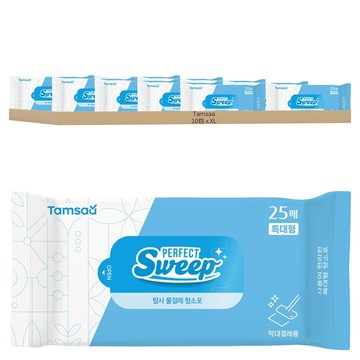 Tamsaa 清潔濕拖巾 25張  XL  10包