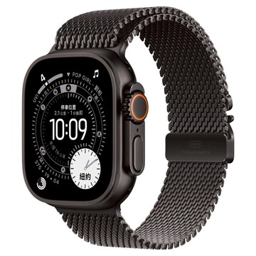 Apple 2025 Apple Watch Ultra3 鈦金屬  黑色 + M黑色鈦金屬米蘭式錶環  GPS + 行動網路  49mm