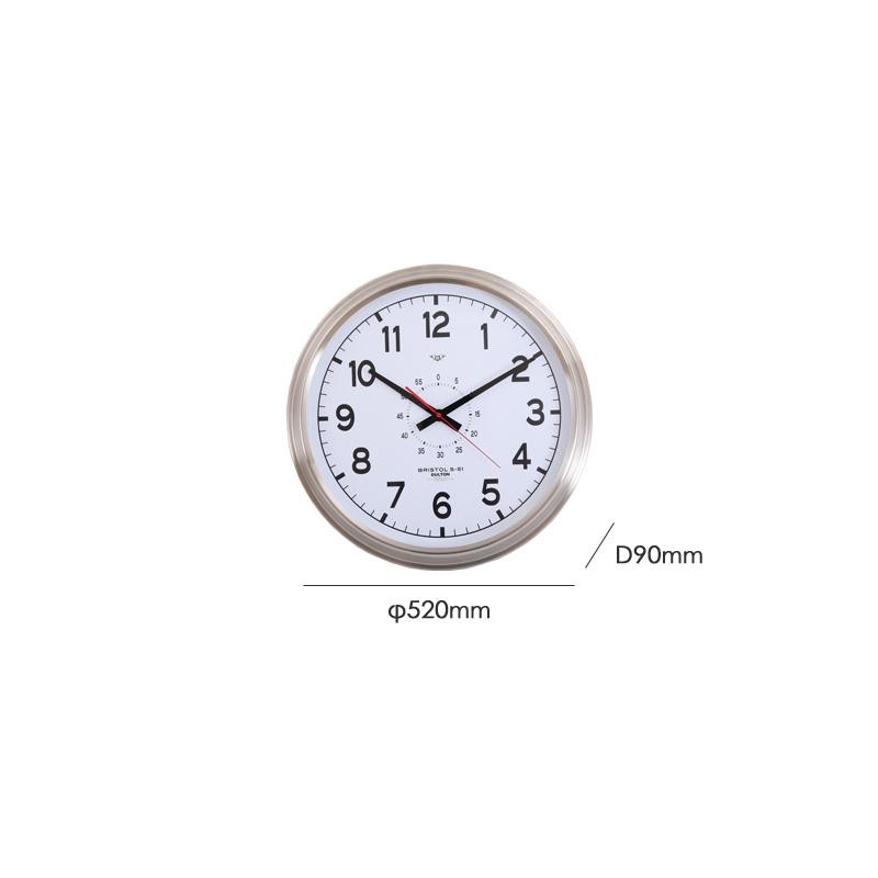 壁掛け時計 直径52cm DULTON/ダルトン Wall clock Bristol S-51 WD