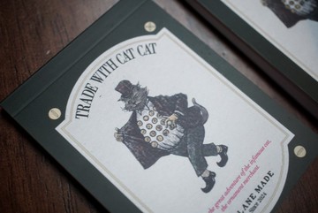 Orlane Made A7貓咪便條紙 復古貓