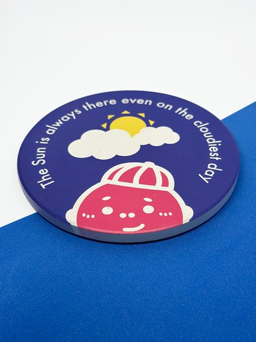 硅藻土杯墊 - 太陽天天都在