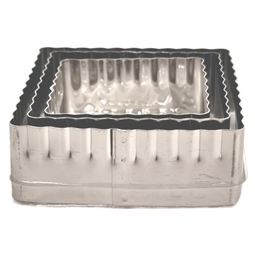 KAI 貝印 House 正方型餅乾模 Set 3件組  不鏽鋼材質  DL-6401  1組