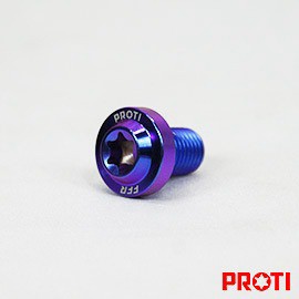【台南新發車業】PROTI YAMAHA後視鏡塞螺絲 M10L15-U18 鈦螺絲 飛碟頭 鈦合金螺絲