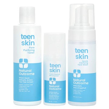 Natural Outcome, Teen Skin，日常面部套裝，3 件套