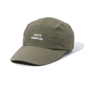 日本限定 POLER STRETCH RIP LONGVISOR CAP 長帽沿遮陽帽/綠