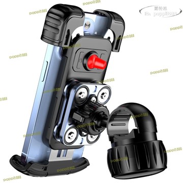 開業優惠！！！【免運】電動車手機支架摩託車導航架減震防抖自行車外賣車載支架2024新款
