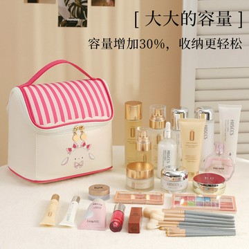 🔥新款🔥小房子化妝包女大容量分區新高端可愛旅行外出便攜式收納包可愛小包 化妝刷收納包 便攜飾品儲物袋 NKKC