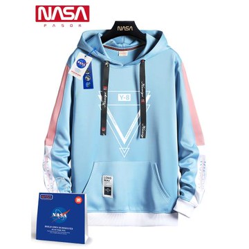 NASA旗艦店秋冬連帽衛衣男2025秋季新款男士外套冬季男生加絨衣服