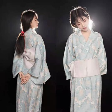 神明少女和服女拍照服裝正裝傳統復古改良連衣裙日式外景旅拍寫真