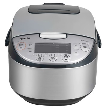 TOSHIBA 東芝 微電腦電子鍋 10人份  RC-18DRTTW(K)  銀色 + 黑色