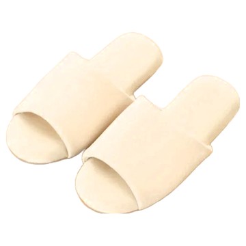 沐慕家居 麂皮絨防滑室內拖鞋 米色 XL(43~44)  1雙