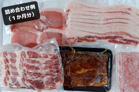 198．オンリーBOO月替わりおすすめ豚肉セット定期便（半年）