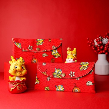 手作布紅包袋(龍福齊天)