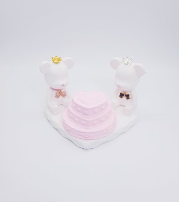 皇冠蝴蝶結墜飾小熊禮盒擴香石組-情人節-婚禮-婚房布置-生日禮物