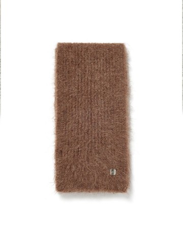 MATIN ALPACA SLIM MUFFLER [BROWN]