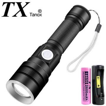 TX特林XHP-50 LED強亮USB充電手電筒(T-F25-P50)