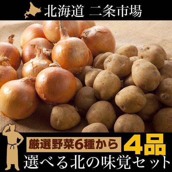 今季出荷開始中！ 新じゃがいも 送料無料 市場の目利きが選んだ「北の厳選野菜」選べる4品セット   新じゃが 男爵 キタアカリ メークイン レッドムーン インカ