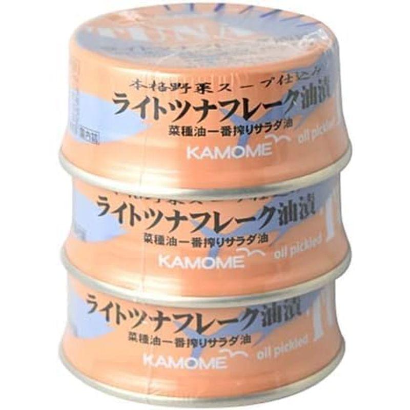 KAMOME かもめ屋 ライトツナフレーク 油漬 80g 3個×12パック（36個）