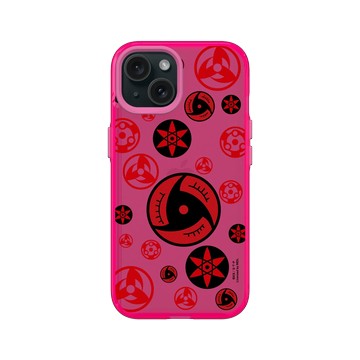 iPhone 15 Clear 粉漾桃 - 火影忍者 Naruto - 血繼限界-寫輪眼