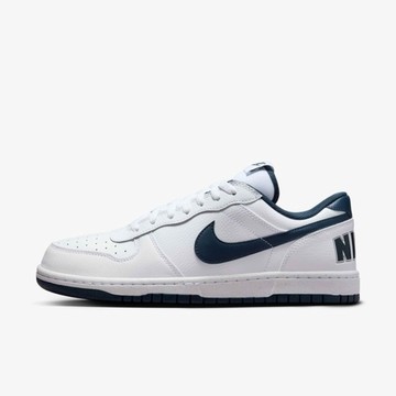 NIKE 休閒鞋 BIG LOW 白藍 復古 男 355152-140