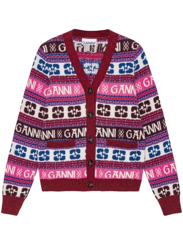 Cardigan con logo-S