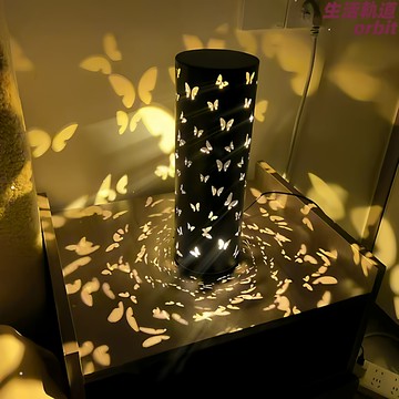 【夢幻投影】落地氛圍燈 小夜燈 落地燈 投影燈 裝飾燈 客廳燈 臥室燈 蝴蝶鏤空設計 創意光影 沙發邊角裝飾 溫馨浪漫氛圍