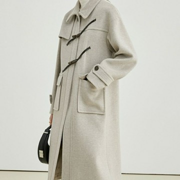 【巴黎精品】現貨+預購 毛呢外套長款大衣-秋冬百搭寬鬆加厚女外套p1at19