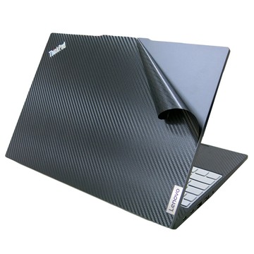 EZstick Lenovo ThinkPad E16 Gen2 黑色卡夢膜機身貼 (DIY包膜)