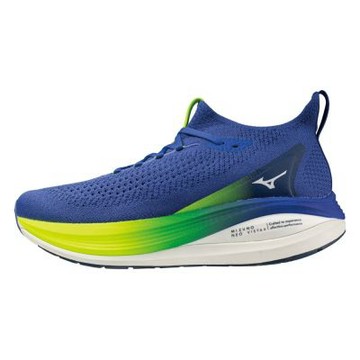 Mizuno 美津濃 Neo Vista 2 [J1GC253451] 男 慢跑鞋 跑鞋 路跑 藍 螢黃