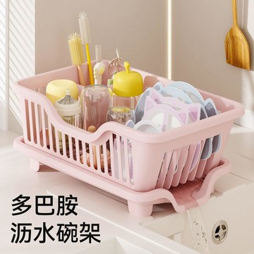 【台灣出貨】廚房洗碗瀝水碗盤架碗碟收納架放碗筷瀝水架水槽置物架餐具瀝水籃過濾收納  廚房水槽瀝水架 洗菜籃  瀝水籃