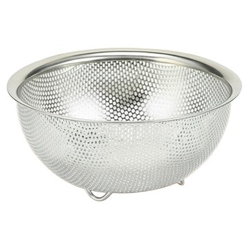 珍珠金屬 不鏽鋼打孔濾網 附腳座 HC-428  24cm  1個