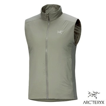 【ARCTERYX 始祖鳥】男 Atom Vest 防風防潑保暖高領拉鍊開襟背心_X000009559 糧草綠