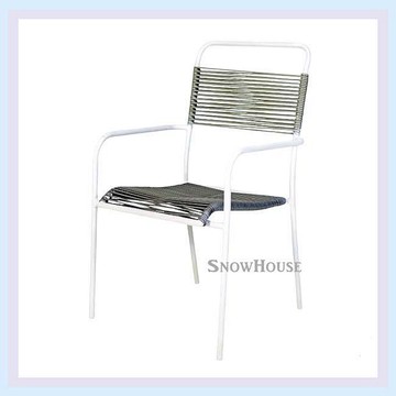 雪之屋 鐵製pp管條椅/休閒椅/戶外椅/涼椅 S15A10