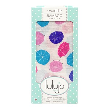 lulujo 竹纖維嬰兒包巾 - 天然竹纖維材質 柔軟透氣吸濕  遮陽傘