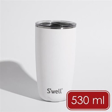 《Swell》Tumbler不鏽鋼滑蓋保溫杯(雲朵白530ml) | swell 保溫杯 保冷保冰杯 推蓋直飲杯 環保杯 便攜杯 咖啡杯 隨行杯
