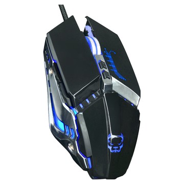 Atake 惡霸 RGB背光遊戲滑鼠 M5 6鍵設計 人體工學設計  D1A-2H-0001  藍色 + 黑色