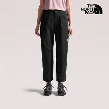 【The North Face 官方旗艦】北面女款黑色DWR防潑水戶外徒步長褲｜8KGUJK3