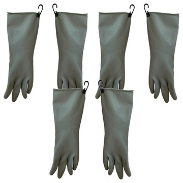 comet Kitchen 掛勾式橡膠手套  灰色  L(手圍21cm x 長度33cm)  3雙