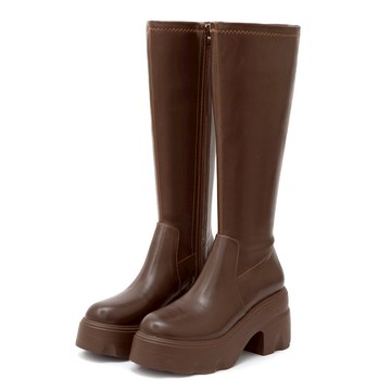 D+AF 演唱會必備9.5cm輕量厚底瘦瘦長靴