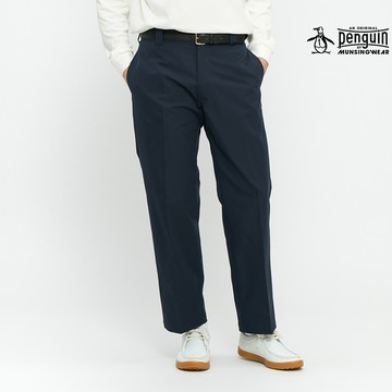 【Munsingwear 企鵝】網路獨家 男款藏青色直筒版型高彈性材質長褲 MGWP8803