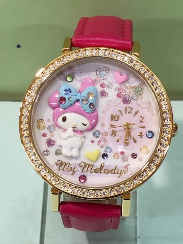 【震撼精品百貨】My Melody_美樂蒂~Sanrio 美樂蒂日本手錶-鑽桃#77611