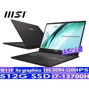 MSI微星 14吋i7 輕薄商務筆電(Commercial 14 H/i7-13700H/16G/512G SSD/W11P/A13MG vPro-419TW)