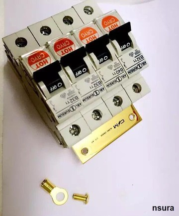 快速出貨 定制CM 鍍金冷凍 3位-8位 音響專線空氣開關跳線排 匯流排 ABL火