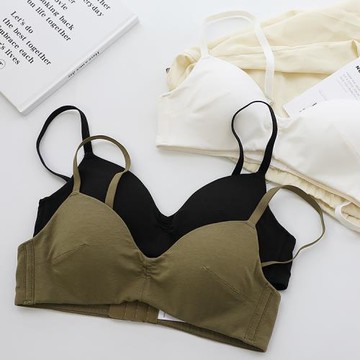 蜜二家 日系親膚棉質薄款無痕小胸內衣舒適無鋼圈A杯平胸文胸少女