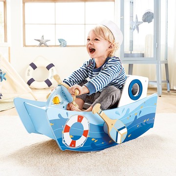 【禮物】德國Hape 啟航號搖搖船