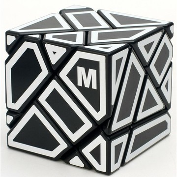 附發票【小小店舖】鬼魔方 三階 黑底白框 白底黑框 ninja ghost cube 3階 黑金 方寸 忍者 黑銀