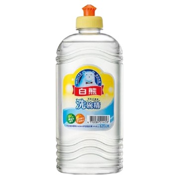 白熊 洗碗精 無添加香精 溫和洗淨配方 含椰子油成分  820g  1瓶