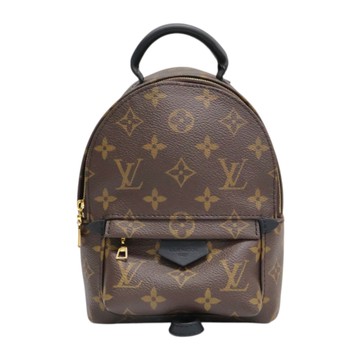 LOUIS VUITTON LV 路易威登 棕色 原花帆布 Palm Springs Mini 後背包 M44873 【二手名牌BRAND OFF】